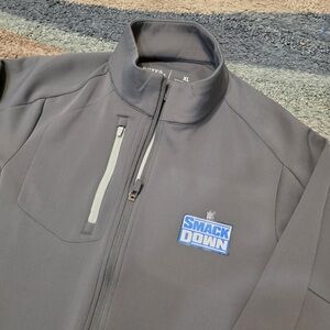 Women's Antigua Gray WWE SmackDown Generation Quarter-Zip Pullover Top